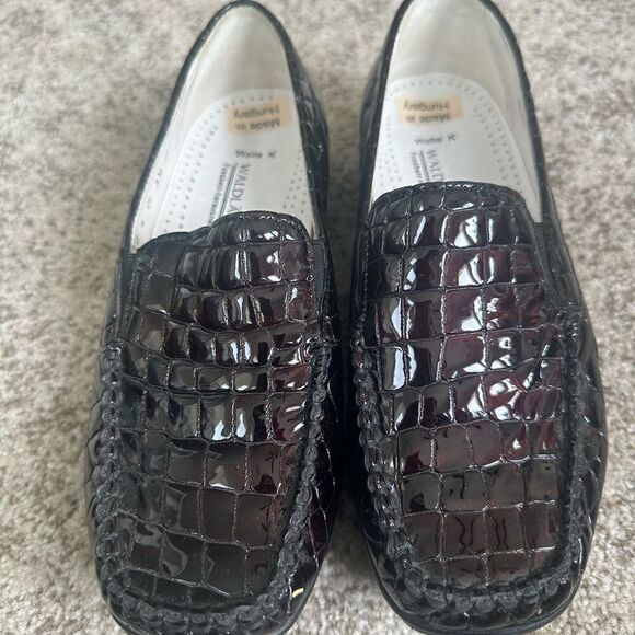Waldlaufer Brown Patent Leather Loafers 3.5=6 - Picture 1 of 8